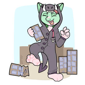 $50 fullbody with one simple item + $10 additional simple items + $5 simple lineless background = $65